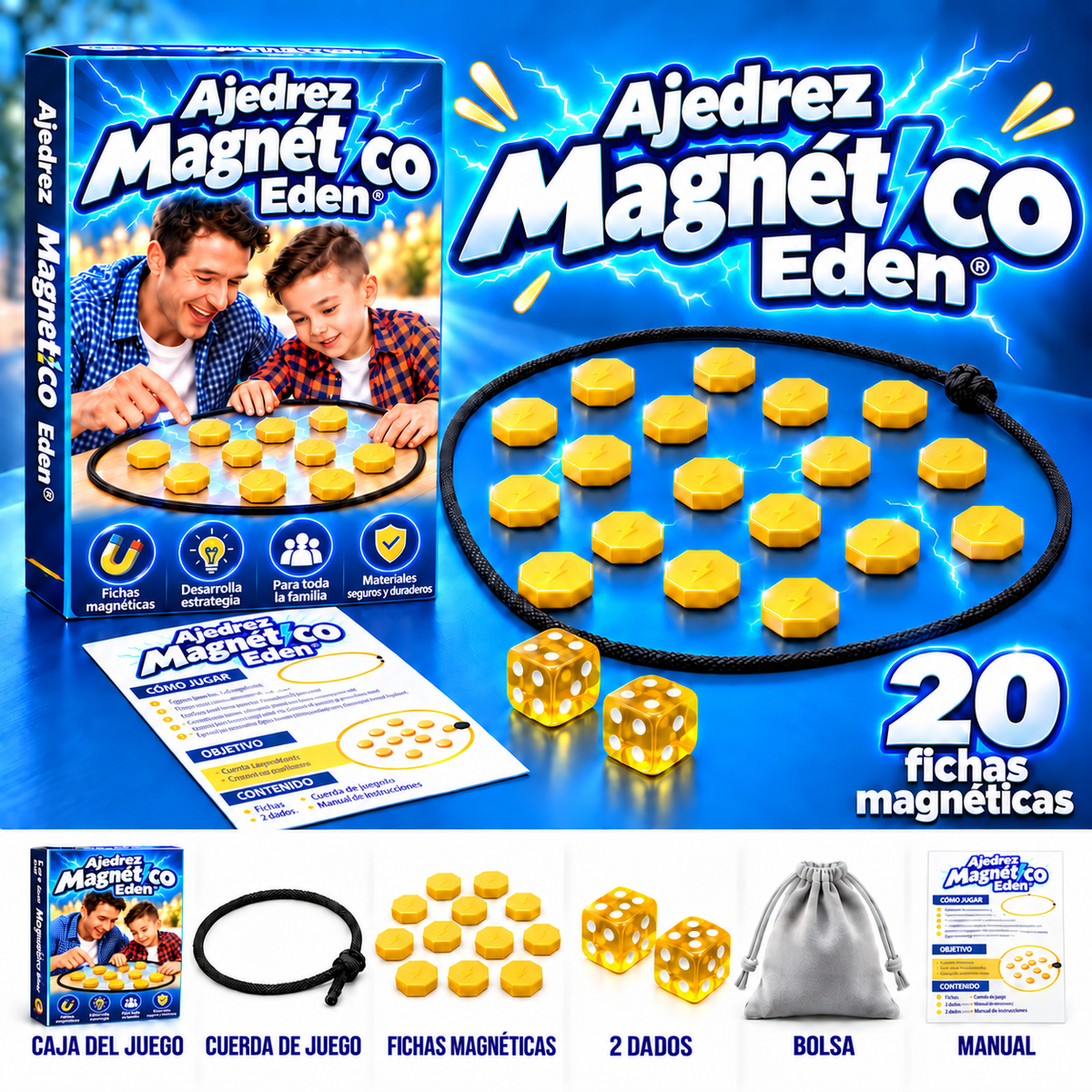 Ajedrez Magnético Eden®