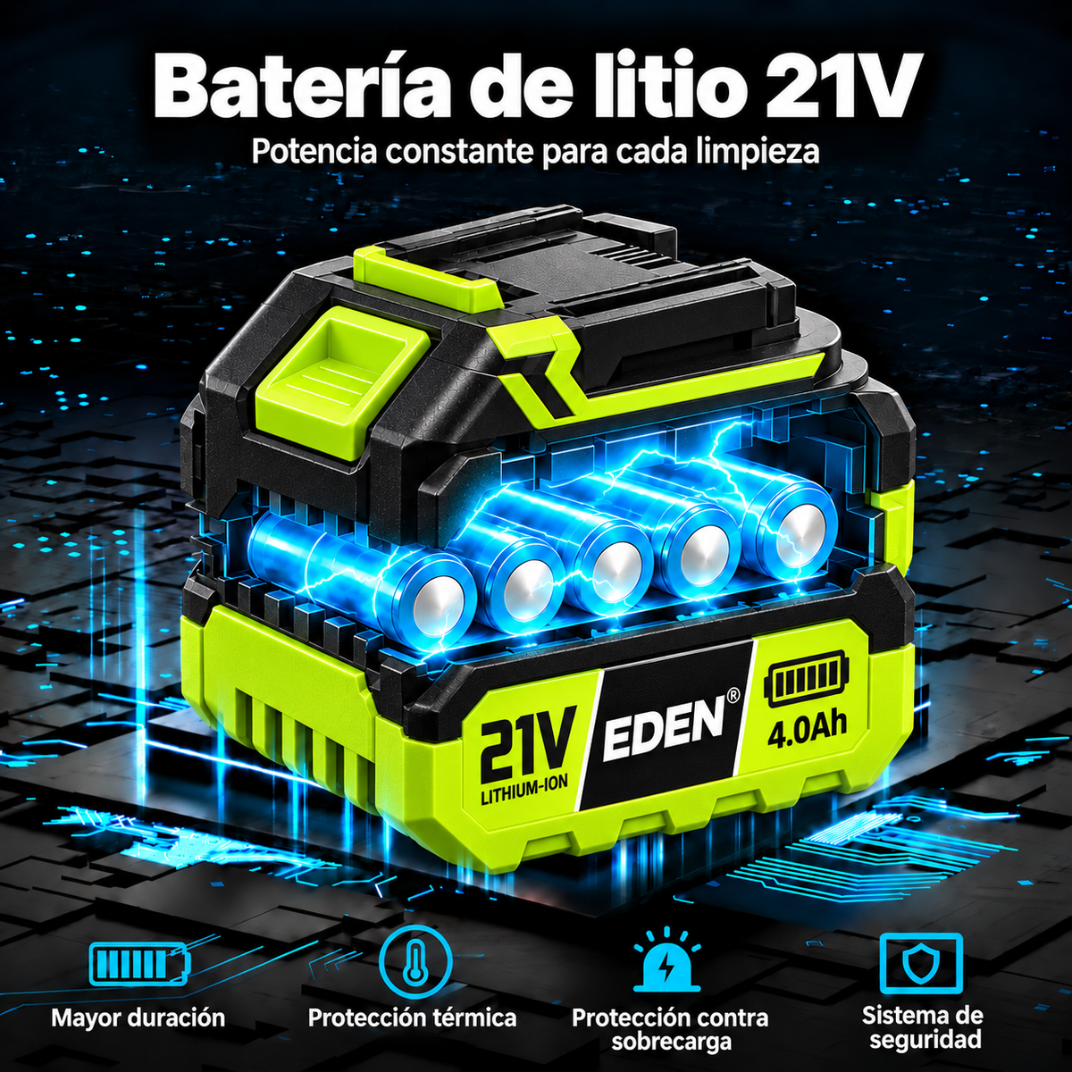Soplador Turbo Inalámbrico Eden®