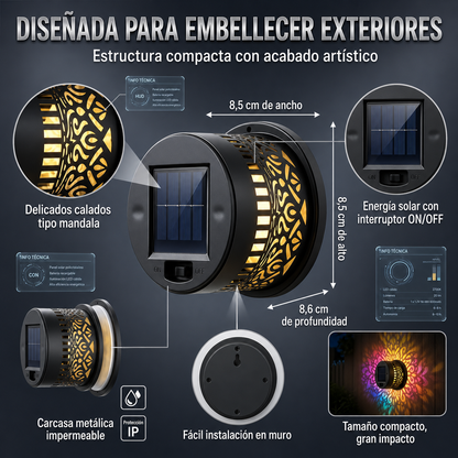 Mandala Solar Eden® 3.0 | Transforma tus Muros en Arte de Luz