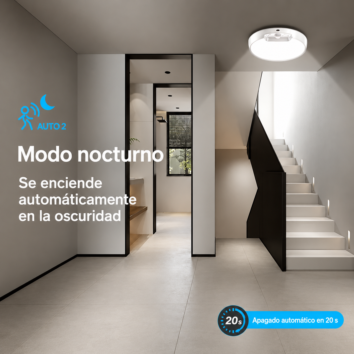Lámpara recargable con sensor de movimiento®