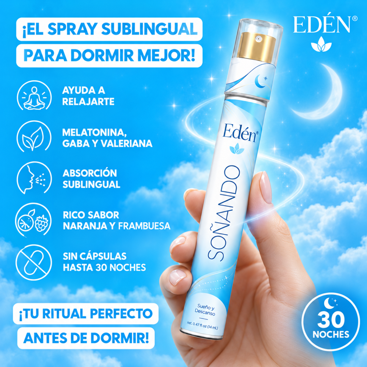 Spray Sublingual  Duerme Profundo Eden®