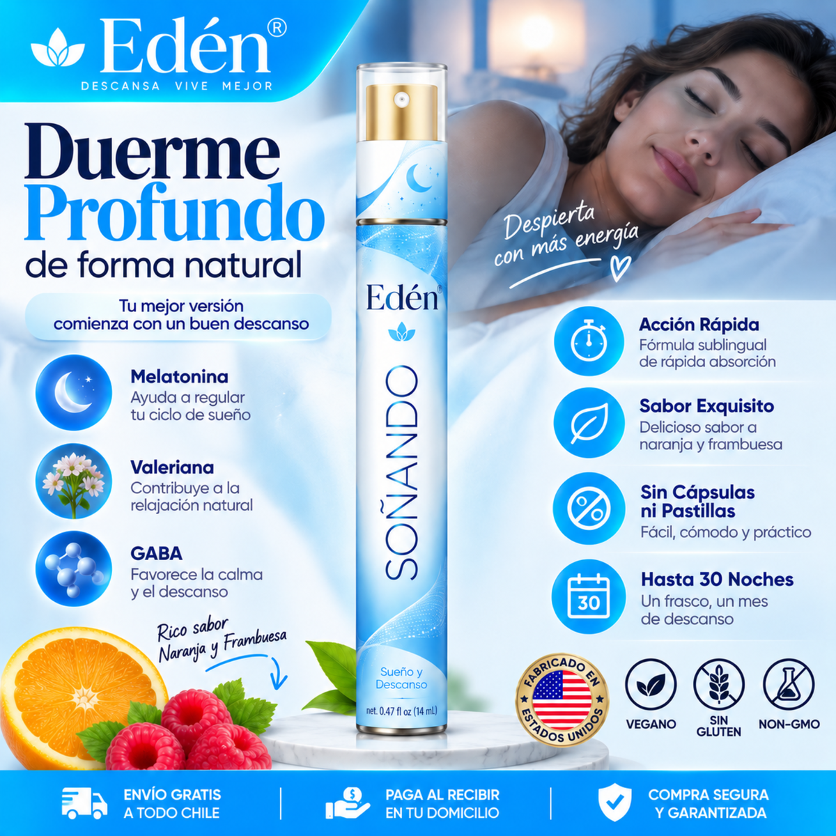 Spray Sublingual  Duerme Profundo Eden®
