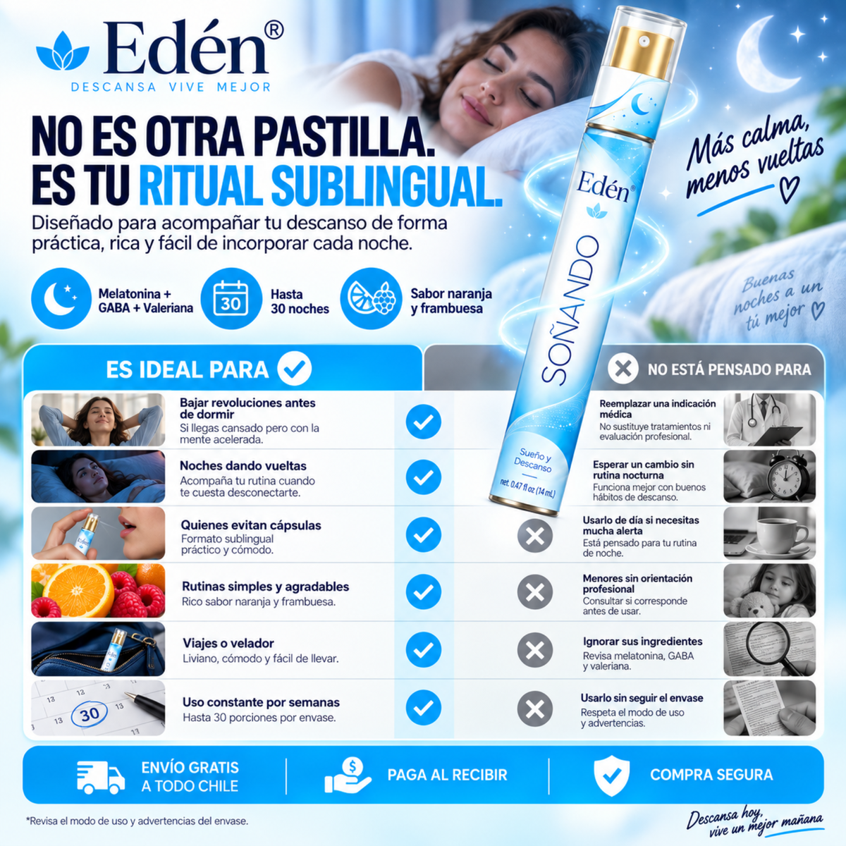 Spray Sublingual  Duerme Profundo Eden®