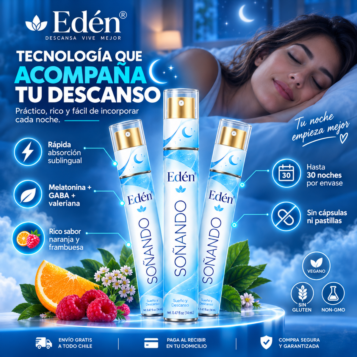 Spray Sublingual  Duerme Profundo Eden®