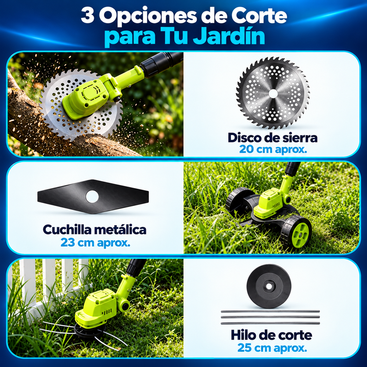Cortadora de Pasto Inalámbrica Eden®